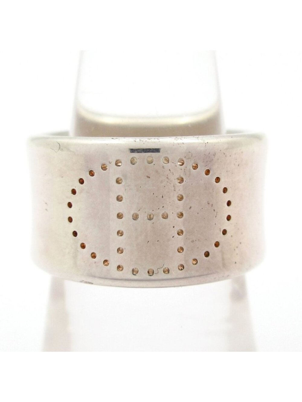 Hermes Ring 50 Eclipse Ribbon Silver